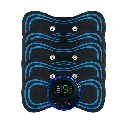 Portable Full Body Massager | EMS Relief Device | 8 Modes & USB Charging | Muscle Tension Relief | Adjust Intensity | LED Battery Indicator | Travel-Friendly | Noustia