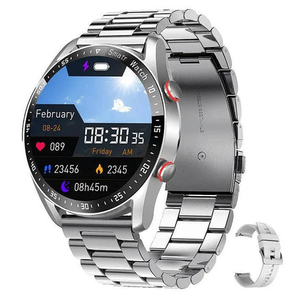 Noustia Fitness Smartwatch | 1.45 Inch Screen | Non-Invasive Health Monitoring | Heart Rate & Blood Sugar Tracking | Blood Pressure & Oxygen Levels | Bluetooth Calls & Music | IP67 Waterproof | Multiple Band Colors