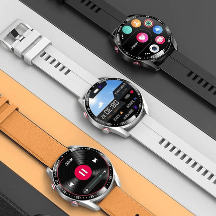Noustia Fitness Smartwatch | 1.45 Inch Screen | Non-Invasive Health Monitoring | Heart Rate & Blood Sugar Tracking | Blood Pressure & Oxygen Levels | Bluetooth Calls & Music | IP67 Waterproof | Multiple Band Colors
