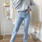 Light blue striped