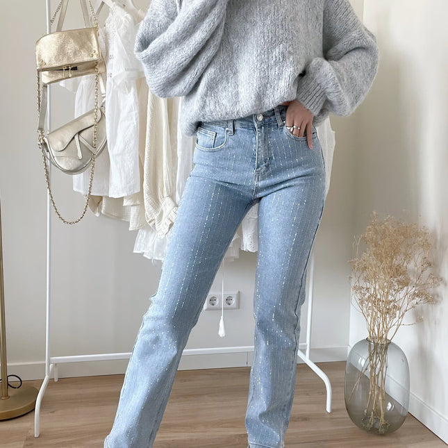 Women's Black Denim Jeans | Diamond Pattern | Regular Fit | Versatile Style