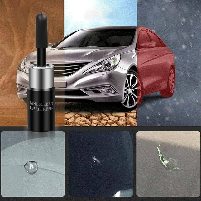 Professional Glass Chip & Crack Repair Solution | Advanced Resin Formula | DIY Kit for Windshield & Windows | Quick & Easy Application | Prevents Further Damage | Suitable for Laminated Glass