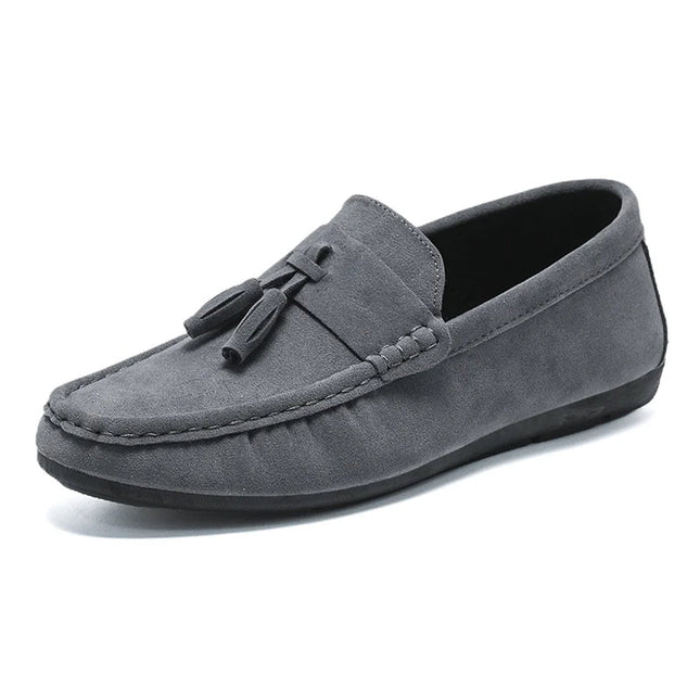 Hayman | Luxury Suede Penny Loafers | Men's Elegant Slip-On | Cushioned Insole | Timeless Tassel Detail | Comfortable All-Day Wear