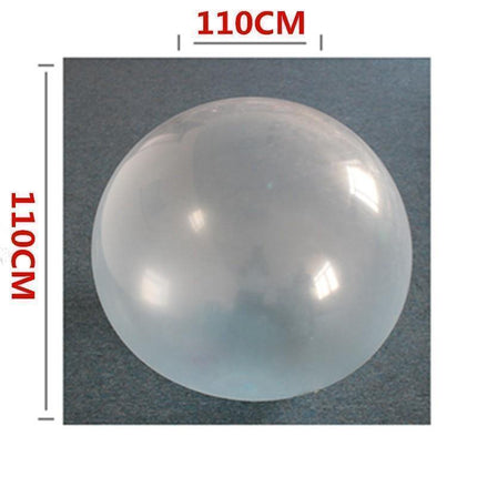 Unpoppable Bubble Ball | Flexible & Tear-Resistant | Kids & Adults Outdoor Fun | Non-Toxic Material | Self-Sealing & Easy Deflate | Perfect for Tossing, Kicking, and Water Sliding | Summer Play Essential