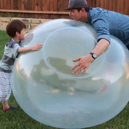 Unpoppable Bubble Ball | Flexible & Tear-Resistant | Kids & Adults Outdoor Fun | Non-Toxic Material | Self-Sealing & Easy Deflate | Perfect for Tossing, Kicking, and Water Sliding | Summer Play Essential
