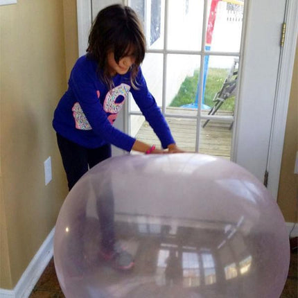 Unpoppable Bubble Ball | Flexible & Tear-Resistant | Kids & Adults Outdoor Fun | Non-Toxic Material | Self-Sealing & Easy Deflate | Perfect for Tossing, Kicking, and Water Sliding | Summer Play Essential
