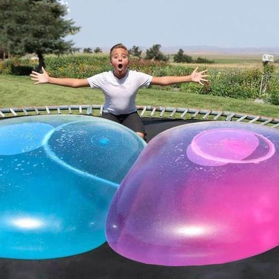 Unpoppable Bubble Ball | Flexible & Tear-Resistant | Kids & Adults Outdoor Fun | Non-Toxic Material | Self-Sealing & Easy Deflate | Perfect for Tossing, Kicking, and Water Sliding | Summer Play Essential