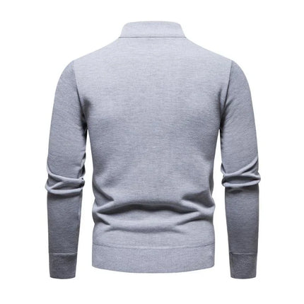 Half-Zip Knit Pullover | Lightweight Sweater | Breathable Fabric | Versatile Collar | Tailored Fit | Smart-Casual Wear | Refined Style | Ideal Transitional Weather Outerwear | Effortless Layering