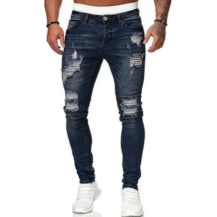 Men's Heavy-Duty Washed Denim | Durable | Versatile Fit | Comfortable Everyday Wear | Classic Worn-In Style | Relaxed Fit | Sizes S-3XL | Effortless Fashion | Timeless Design
