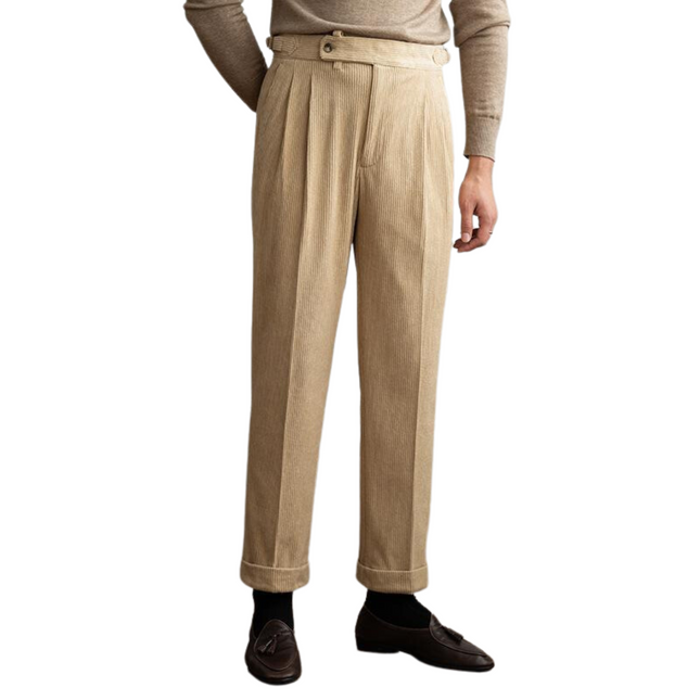 Van Hallen | Men's Corduroy Pants | Classic Fit | Straight-Leg Design | Vintage Style | Mid-Rise Waist | Earthy Tones | Sizes 29-36 | Functional Pockets | Casual & Workwear | Soft Durable Fabric
