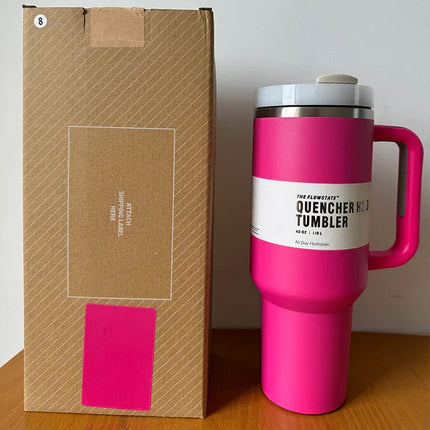 HydratePro Insulated Travel Mug | Double-Walled Stainless Steel | 1180ml | Leak-Proof FlowState Lid with Straw Function | Keeps Drinks Hot for 12 Hours, Cold for 11 Hours