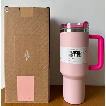 HydratePro Insulated Travel Mug | Double-Walled Stainless Steel | 1180ml | Leak-Proof FlowState Lid with Straw Function | Keeps Drinks Hot for 12 Hours, Cold for 11 Hours