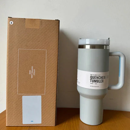 HydratePro Insulated Travel Mug | Double-Walled Stainless Steel | 1180ml | Leak-Proof FlowState Lid with Straw Function | Keeps Drinks Hot for 12 Hours, Cold for 11 Hours