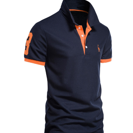 Men's Slim-Fit Cotton Blend Polo Shirt | Tailored Silhouette | Buttoned Collar | Casual & Smart-Casual Wear | Versatile Style | Lightweight & Breathable | Sizes XS-3XL