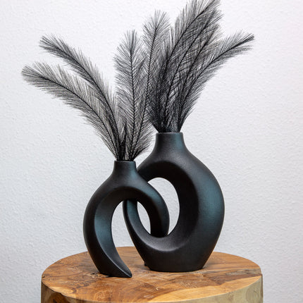 Gleora | Handcrafted Ceramic Vase | Unique Intertwined Design | Elegant Floral Display | Durable | Decorative Centerpiece for Home & Events | Modern Chic Style | Stable Base | Easy to Clean