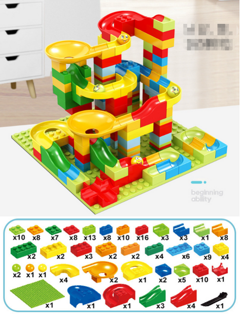 Interactive Marble Racer Kit | STEM Learning | Creative Build & Race Set for Kids | 168 Pieces | Educational Toy for Ages 3+ | Develop Motor Skills & Imagination | ABS Plastic | Blocks, Funnels & Slides