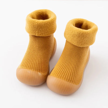 Mini Fashion™ | Indoor Outdoor Non-Slip Baby Booties | Warm Cozy Footwear for Toddlers