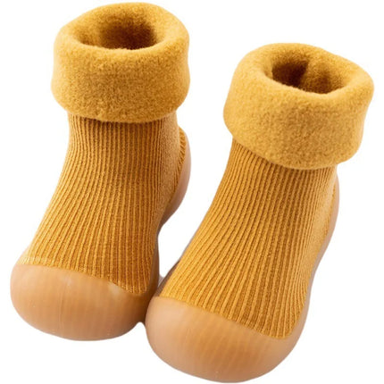 Mini Fashion™ | Indoor Outdoor Non-Slip Baby Booties | Warm Cozy Footwear for Toddlers