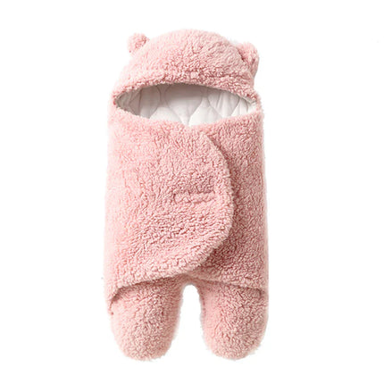 Ultra-Soft SnuggleBear | Cozy Adjustable Baby Blanket Wrap | Secure Comfort for Infant Warmth