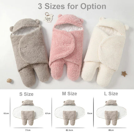 Ultra-Soft SnuggleBear | Cozy Adjustable Baby Blanket Wrap | Secure Comfort for Infant Warmth