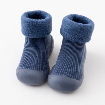 Mini Fashion™ | Indoor Outdoor Non-Slip Baby Booties | Warm Cozy Footwear for Toddlers