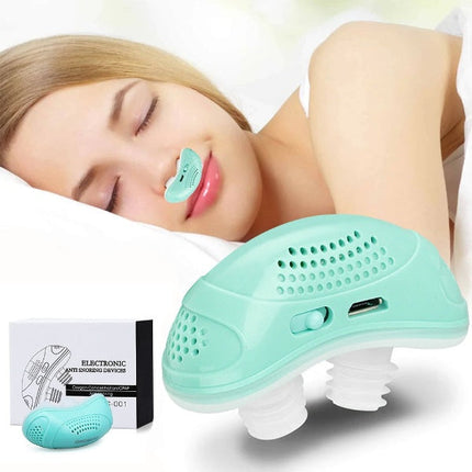 Micro CPAP Device | Portable Sleep Apnea Relief | Cordless Anti-Snoring Solution | Recyclable Material | Lightweight & Comfortable | USB Rechargeable | Durable 6-12 Month Use | Includes Nose Buds & Manual