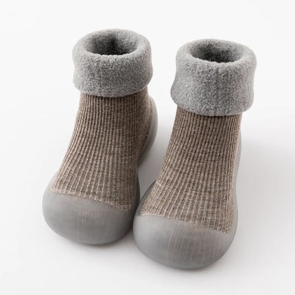 Mini Fashion™ | Indoor Outdoor Non-Slip Baby Booties | Warm Cozy Footwear for Toddlers