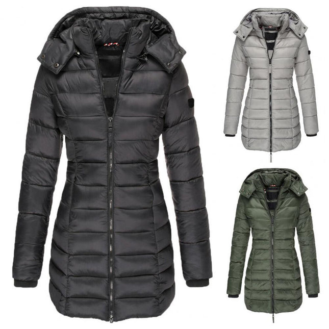 Women's Slim Fit Hooded Winter Jacket | Warm & Cozy | Belle Couture Essential