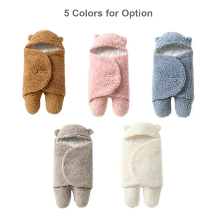 Ultra-Soft SnuggleBear | Cozy Adjustable Baby Blanket Wrap | Secure Comfort for Infant Warmth