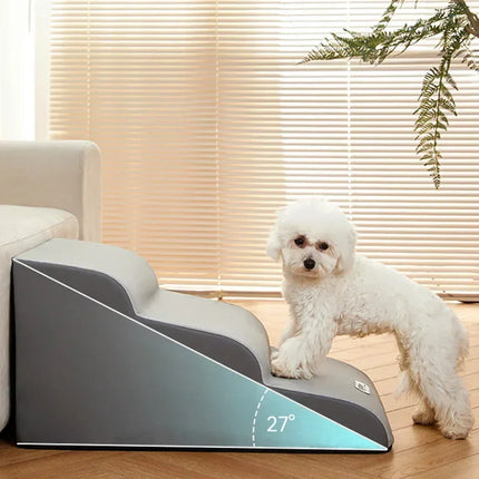 PawStep Luxe | Elegant Pet Stairs | Non-Slip Surface | Stylish & Safe Step Ladder | Ideal for Small Breeds & Seniors | Modern Design | Lightweight | 2 or 3 Step Options | Durable Materials