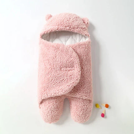 Ultra-Soft SnuggleBear | Cozy Adjustable Baby Blanket Wrap | Secure Comfort for Infant Warmth