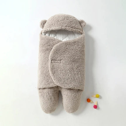 Ultra-Soft SnuggleBear | Cozy Adjustable Baby Blanket Wrap | Secure Comfort for Infant Warmth