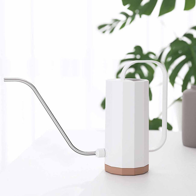 Geometric Gooseneck Watering Can | Large Capacity | Long Stainless Steel Spout | Stylish Modern Design | Durable Polypropylene Material | Ideal for House & Hanging Plants | Easy Refill | Pastel Colors