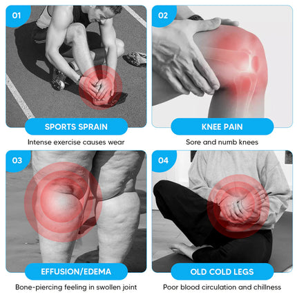 Heated Knee Pain Relief Massager | Cordless & Rechargeable | Advanced Infrared Heating | Soothes Stiffness & Improves Mobility | Intuitive Touchscreen | Automatic Power-Off Timer | 4-in-1 Multifunction Device