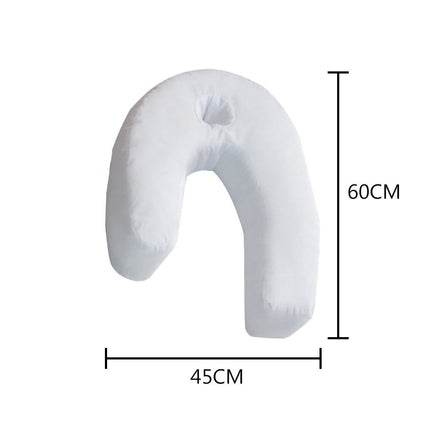 Sleep Wellness Orthopedic Pillow | Side Sleeper Relief | Neck Alignment Support | Sciatica and Back Pain Relief | Comfortable Ergonomic Design | Hypoallergenic Cotton/Polyester | Breathable Cover