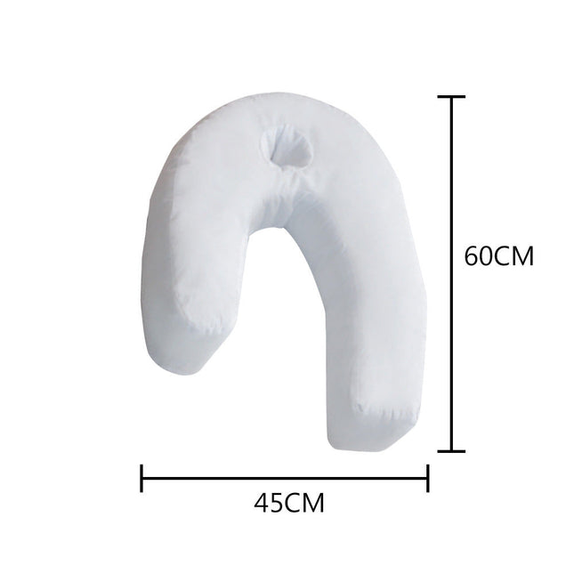 Sleep Wellness Orthopedic Pillow | Side Sleeper Relief | Neck Alignment Support | Sciatica and Back Pain Relief | Comfortable Ergonomic Design | Hypoallergenic Cotton/Polyester | Breathable Cover