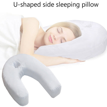 Sleep Wellness Orthopedic Pillow | Side Sleeper Relief | Neck Alignment Support | Sciatica and Back Pain Relief | Comfortable Ergonomic Design | Hypoallergenic Cotton/Polyester | Breathable Cover