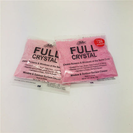 Full Crystal Window Cleaner Kit | Streak-Free Outdoor Glass Cleaner | Attaches to Hose for Easy Use | Reaches Up to 27 Feet | Cleans Windows, Siding, Cars, Patio Furniture, and More | Eco-Friendly Formula