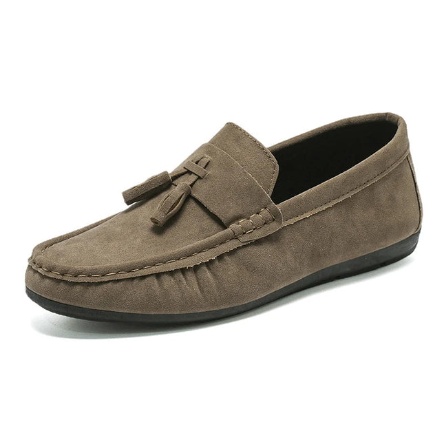 Hayman | Luxury Suede Penny Loafers | Men's Elegant Slip-On | Cushioned Insole | Timeless Tassel Detail | Comfortable All-Day Wear
