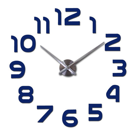 Acrylic 3D Wall Clock | Modern Quartz Design | 10 Colors | 3 Sizes | Artistic Home Decor | Bold Statement Timepiece