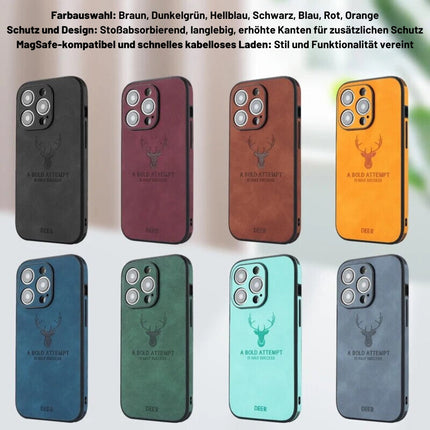 Luxury Leather Case for iPhone | Elegant Design & Shockproof Protection | High-Quality Material | Precise Fit & Cutouts | Thin & Lightweight | Available in Various Colors & Finishes