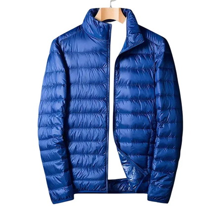 Men's Lightweight Water-Resistant Puffer Jacket | Autumn Outerwear | Windproof | Streamlined Design | Casual & Active Use | Secure Zipper Pockets | Adjustable Hood | Breathable Comfort | Fashionable Menswear