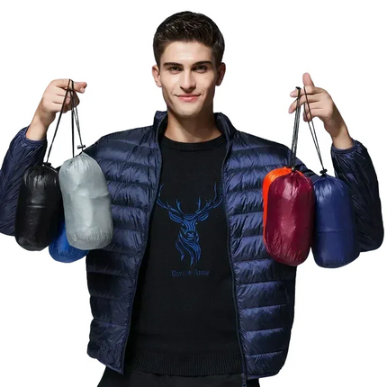 Men's Lightweight Water-Resistant Puffer Jacket | Autumn Outerwear | Windproof | Streamlined Design | Casual & Active Use | Secure Zipper Pockets | Adjustable Hood | Breathable Comfort | Fashionable Menswear