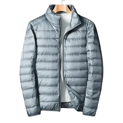Men's Lightweight Water-Resistant Puffer Jacket | Autumn Outerwear | Windproof | Streamlined Design | Casual & Active Use | Secure Zipper Pockets | Adjustable Hood | Breathable Comfort | Fashionable Menswear