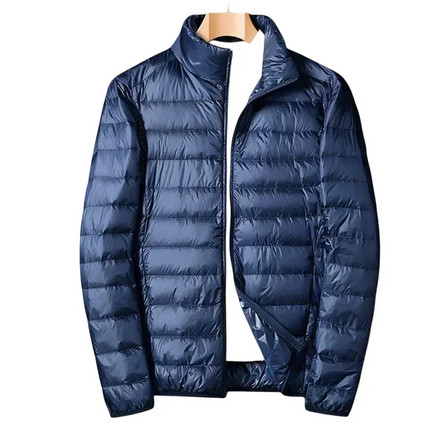 Men's Lightweight Water-Resistant Puffer Jacket | Autumn Outerwear | Windproof | Streamlined Design | Casual & Active Use | Secure Zipper Pockets | Adjustable Hood | Breathable Comfort | Fashionable Menswear