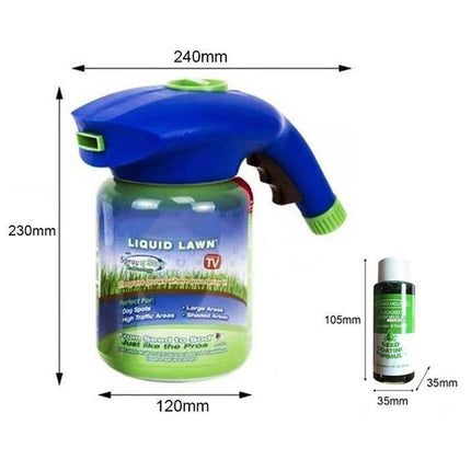 Liquid Grass Seed Sprayer | Lawn Repair | Wide Coverage | Easy-Spray Attachment | Growth-Boosting Liquid Included | Eco-Friendly | Universal Hose Connection | All Climate Suitable | Rapid Green Results