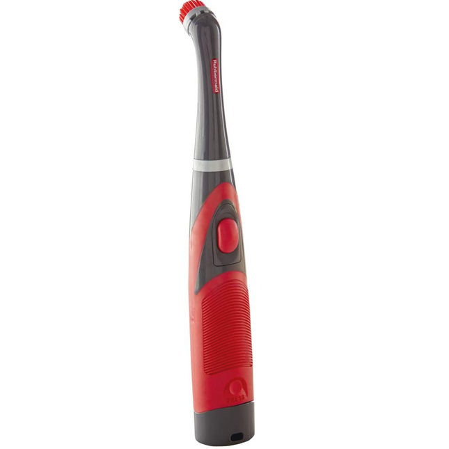 Cordless Electric Scrubber | Fast Cleaning Tool | Oscillating Head | Water Resistant | Ergonomic Grip | Includes 4 AA Batteries | Ideal for Grout Lines & Tight Spaces | Rubbermaid Durability