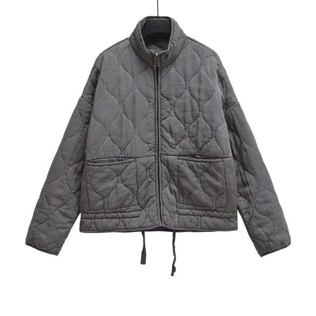 EMILY | Women's Loose Fit Cotton Jacket | Stand Collar | Long Sleeve | Modern Edge | Utility Pockets
