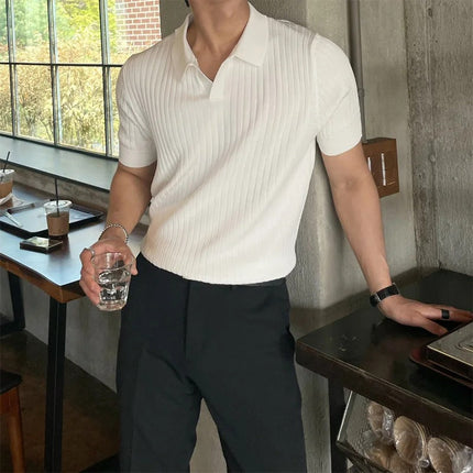 Van Hallen Melbourne | Men's Slim Fit Polo Shirt | Breathable Cotton | Short Sleeve | Classic White & Elegant Black | M, L, XL | Modern Collar Style | Timeless Sophistication | Ideal for Casual & Workwear