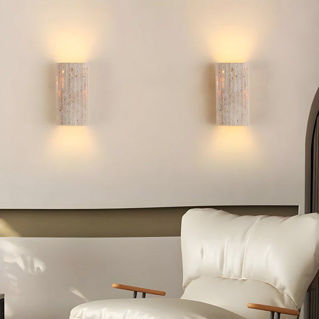 StoneGlow Indoor Wall Lighting | Natural Stone LED Lamp | Artistic Ambiance Enhancement | Energy-Efficient Warm White Light | Elegant Home Interior Décor